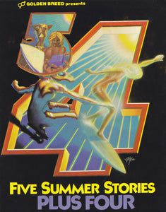 5 Summer Stories - Plus Four. Sticker. 1976.
