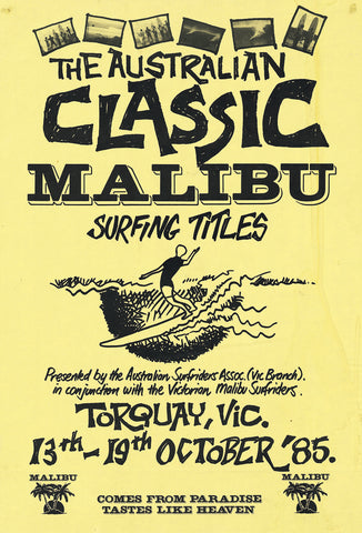 Australian Classic Malibu Surfing Titles 1985.