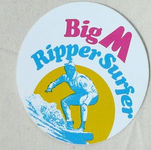 Big M Sticker. c1979