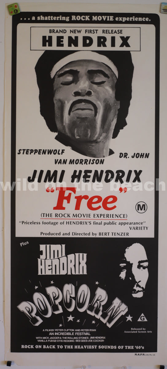Hendrix/Free/Popcorn poster