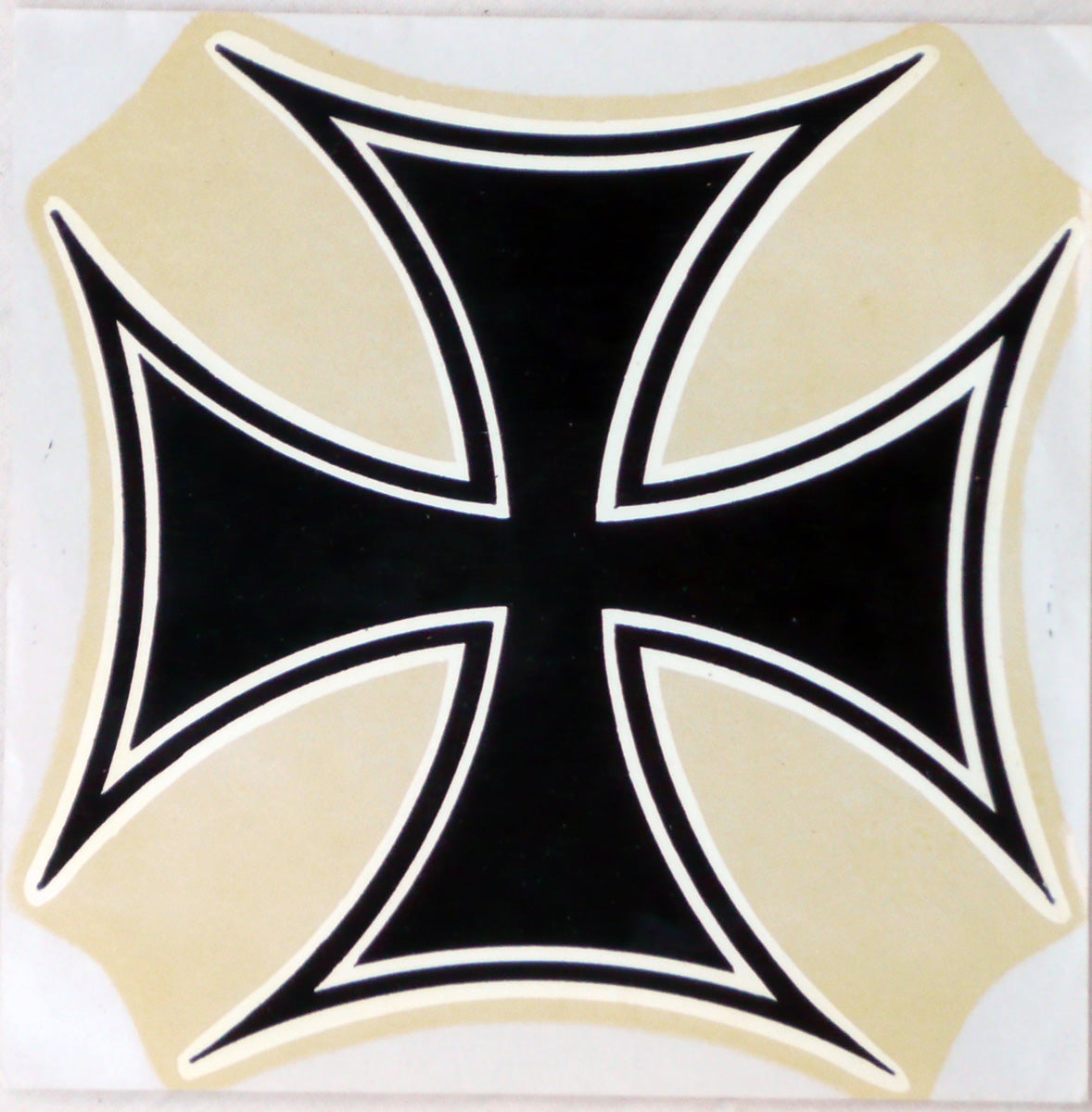 Maltese Cross sticker. c1964.